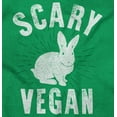 thumbnail image 2 of Scary Vegan Bunny Rabbit Vegetarian Sweatshirt for Men or Women Brisco Brands S, 2 of 5