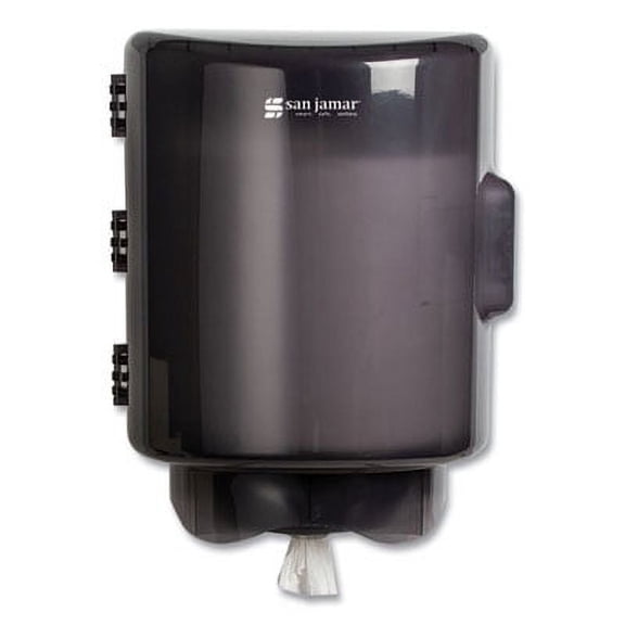 San Jamar T420TBK Adjustable Center Pull Towel Dispenser, 10.75 X 10.25 X 13.25, Black Pearl