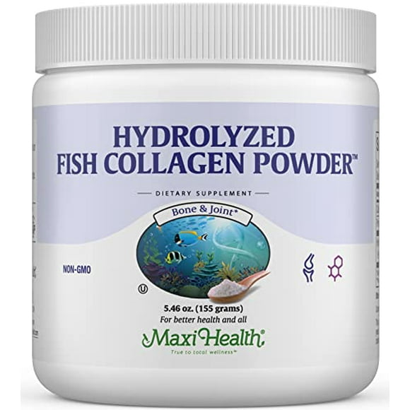 Polvo de colágeno marino sin sabor - Polvo de proteína de colágeno kosher vital silvestre tipo I para mujeres y hombres - Cero sabor - Fácil de mezclar, rápido de disolver polvo de colágeno de pescado