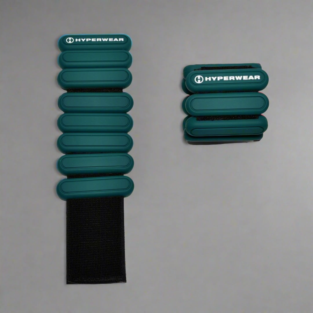 Hyperwear Wrist & Ankle Weights, Adjustable, 1.2 lb Each - Strength & Balance Training