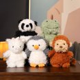 thumbnail image 4 of Figuras de acción de animales de compañía, pingüino, unicornio, pato, zorro, pelo largo, muñecos de peluche, juguetes decorativos, comodidad para bebés, regalos de cumpleaños y Navidad, 4 of 5
