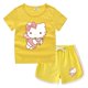 thumbnail image 3 of Nuevo traje de Hello Kitty, camiseta bonita de dibujos animados + Pantalones calientes informales, camisa de fondo de dos piezas absorbente de sudor de algodón caramelo para niños, 3 of 5