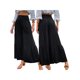 thumbnail image 1 of SAYOO Pantalones de Pierna Ancha para Mujer, Pantalones Plisados Sueltos Casuales de Color Sólido de Cintura Alta, Caqui/Negro/Verde Claro SAYOO  Casual, 1 of 8