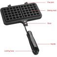 thumbnail image 4 of CANDeal Large Size Non Stick Waffle Maker Pan for Belgian Waffles Sandwich Toaster Breakfast, Use on Stovetop, 4 of 7