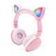 thumbnail image 2 of Audífonos con Micrófono - Bluetooth con Diadema de Gato y Luz Led - Rosa Virtual Zone  VZ-EARBT45P, 2 of 4