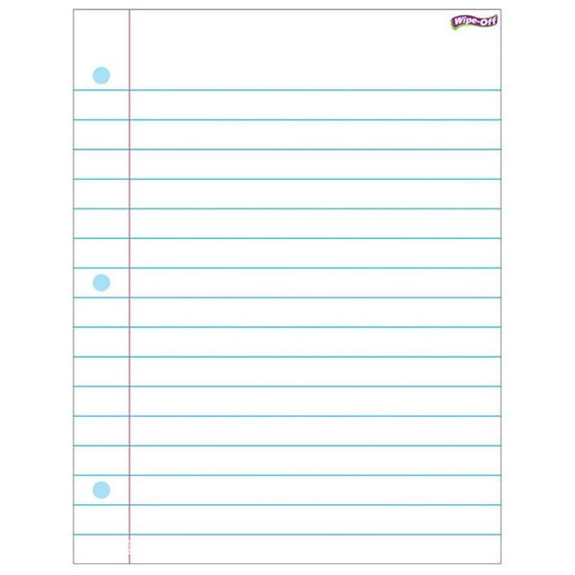 Trend Enterprises T-27308-6 Notebook Paper Wipe Off Chart - 17 x 22 in. - 6 Each