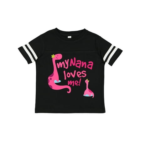 

Inktastic Nana Loves Me Dinosaur Gift Toddler Toddler Girl T-Shirt