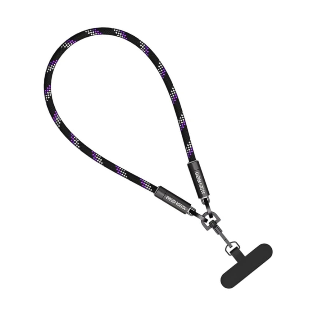 240W Type C Lanyard Charging Cable Fast Charge Data Sync Wearable Crossbody Phone Lanyard Straps with Patches Replacement