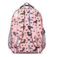 thumbnail image 3 of Pink Cute Dachshund Dog and Love Heart Backpack for School,Cute School Bag,Schoolbag with Adjustable Shoulder Straps & Padded Back,16.9 Inch, 3 of 5