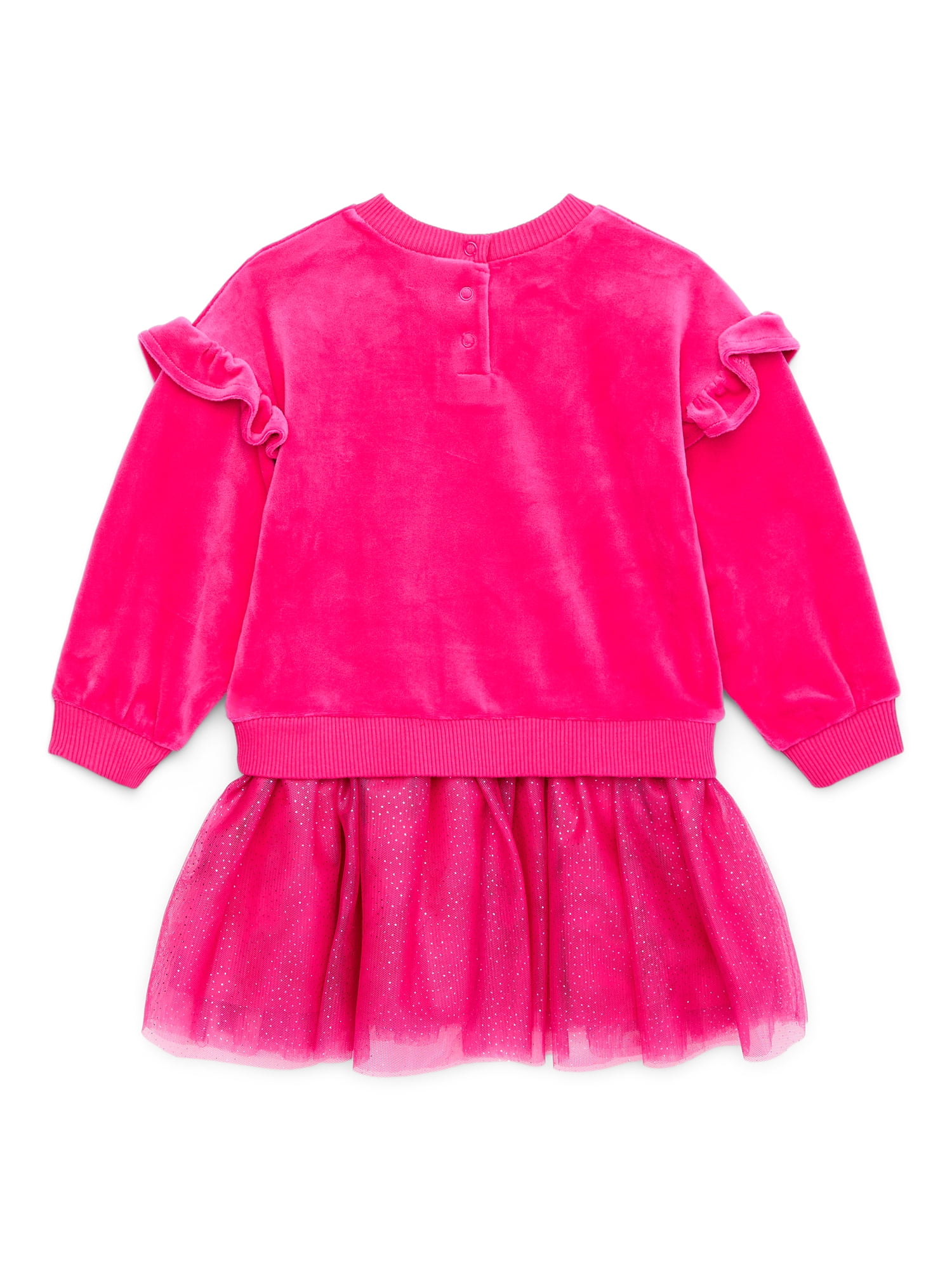 Character Baby Girls Dress Set with Tights and Matching Bow Headband, 3-Piece, Sizes 0/3 Months-24 Months