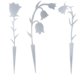 thumbnail image 4 of 3 estacas decorativas de metal para flores, para jardín Blanco, 4 of 8