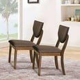 thumbnail image 3 of William's Home Furnishing Walnut/Dark Chocolate Marina I Side Chair, 3 of 3