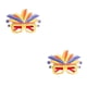 thumbnail image 2 of Matsuzay Marco de anteojos de pluma de colores DIY gafas de carnaval accesorio para payaso 2Conjunto, 2 of 6