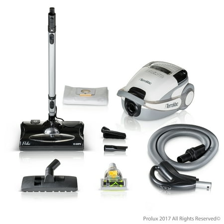 Prolux TerraVac 5 Speed Quiet Canister Vacuum Cleaner with sealed HEPA