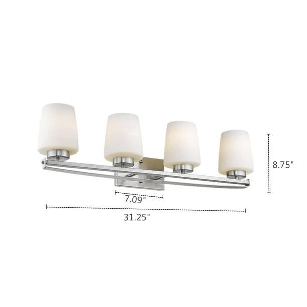 Chloe Transitional 4 Light Brushed Nickel Bath Vanity Fixture Com Chloe Transitional 4 Light Brushed, Best Way To Clean Brushed Nickel Light Fixtures