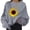 A-Grey320, variant on Womens Crew Neck Sweatshirt Long Sleeve Oversized Sunflower Butterfly Print Pullover Top Cozy Casual Daily Sweatshirts