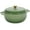 green, variant on 6-Quart Cast Iron Dutch Oven Pot with Lid, Featuring With frying pan lid and leg base,Heavy-Duty Kitchenware w/ Enamel,Suitable for Baking, Grilling, Stewing, and Cooking,Black