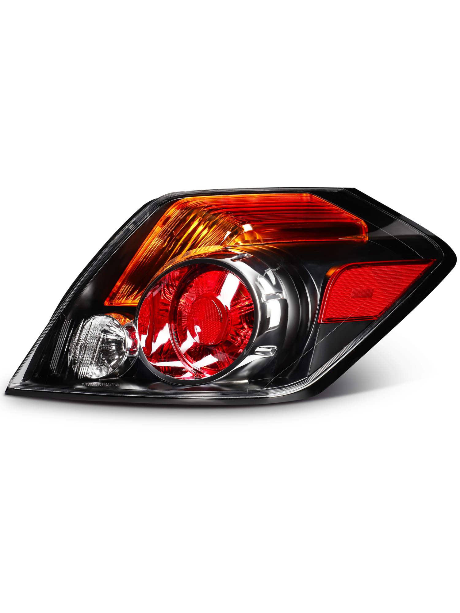 ECCPP Taillight Assembly Fit 2007-2012 for Nissan Altima Sedan Black Housing Red Pair Tail lights 26555-ZN50A