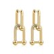 thumbnail image 1 of Women U-shape Pin Link Chain Earring Earrings Gift, 1 of 4
