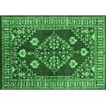 thumbnail image 1 of Ahgly Company Indoor Rectangle Oriental Emerald Green Industrial Area Rugs, 2' x 4', 1 of 4