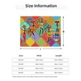 thumbnail image 5 of Yiaed Dancing African Womans Print Blanket Throw Blanket Soft Cozy Flannel Blanket for Home Bed Sofa Couch Chair-40"x30", 5 of 6