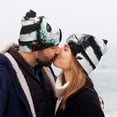 thumbnail image 5 of Lsque Watercolor Skull Pattern Knitted Beanie, Unisex Winter Hat, Knit Hat Winter Beanies Thick Fisherman Beanies Cuffed Plain Skull Caps, 5 of 6