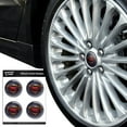 thumbnail image 3 of Justice League Movie Superman Logo Tire Wheel Center Cap Resin-Topped Badges Stickers, 3 of 4