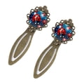 thumbnail image 2 of Seven-star ladybug Set of 2 Vintage Copper-Colored Lace Bookmarks for Readers and Book Lovers - Stainless Steel Reading Accessories, 2 of 5