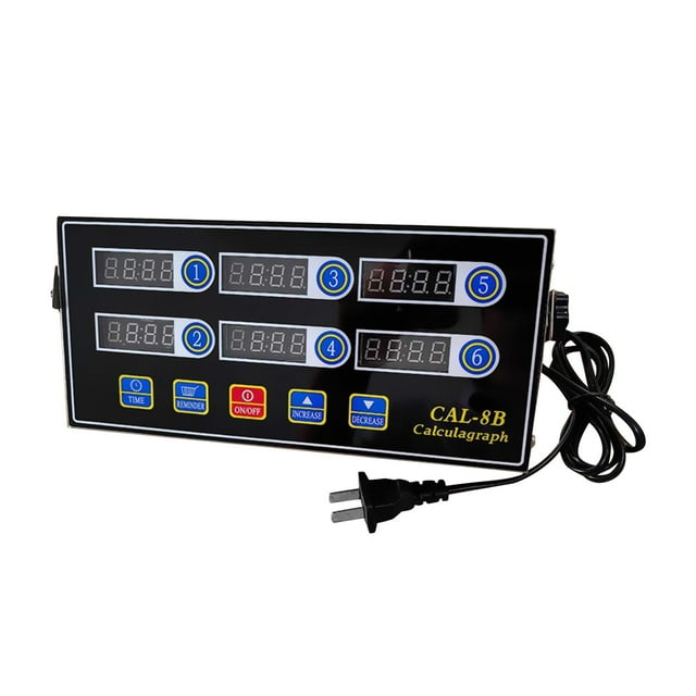 Lipstore 6 Channels Commercial Kitchen Timer Calculagraph Timer for Baking Commercial
