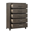 thumbnail image 4 of New Classic Furniture Landon 5-Drawer Solid Wood Chest in Walnut, 4 of 9