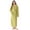 Green, variant on Women’s Thick Long Robe with Contrast Piping V-Neck – Soft Warm Winter Housecoat with Waist Belt and Side Pockets
