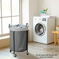 thumbnail image 7 of Round Replacement Commercial Laundry Heavy-duty Canvas Liner for Model 290R Gray, 7 of 7