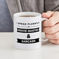 thumbnail image 6 of CafePress - Movie Quotes And Sarcasm Mug - 11 oz Ceramic Mug - Novelty Coffee Tea Cup, 6 of 6