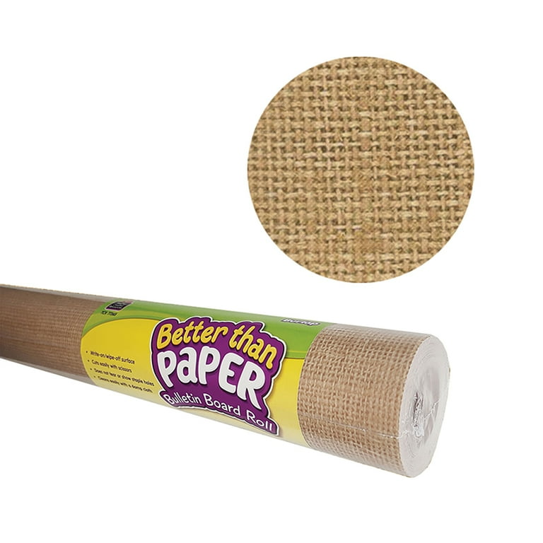Better Than Paper Bulletin Board Roll, 4 ft x 12 ft, Burlap Better Than Paper Bulletin Board Roll, 4 ft x 12 ft, Burlap
