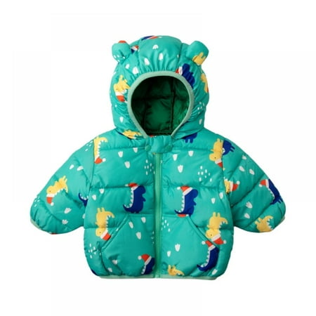 

Baby Girl Boy Ultralight Winter Hooded Jacket Coat Kids Toddler Cartoon Puffer Down Outwear
