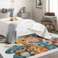 thumbnail image 3 of Cartoon Animal Carpet,4x5 Area Rug, Non Slip Low Pile Soft Machine Washable, Cute Giraffe Area Rugs, Cartoon Cute Animal Rugs for Bedroom Living Room Rug 8i&-55, 3 of 7