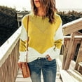 thumbnail image 2 of Lilgiuy Women's Casual Solid Color Long Sleeve Round-Neck Ruched Pullover Blouse Tops 2022 Fall Winter, 2 of 5