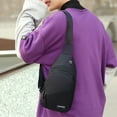 thumbnail image 3 of MUSOIE Waterproof Sling Bag Crossbody Backpack for Men Travel Hiking Daypack Chest Cross Body Bag, 3 of 8
