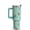 Green, variant on 40 oz Chicken Tumbler with Handle and Straw, Floral Rooster Stainless Steel Vacuum Insulated Travel Coffee Mug Cup Water Bottle, Chicken Stuff Accessories Decor, Rooster Gifts for Women Girls