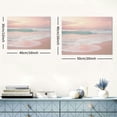 thumbnail image 6 of ARISTURING Pink Beach Canvas Wall Art Ocean Waves Picture Modern Seascape Art Paintings Pink Coastal Poster Sea Landscape Wall Art Pink Ocean Prints Painting Pink Blue Wall Art 20x16inch, 6 of 6