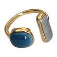 thumbnail image 1 of Visland Doigt Bague Ouverture Réglable Bijoux Anti-fade Style Japon Géométrique Anneau pour Fête, 1 of 8