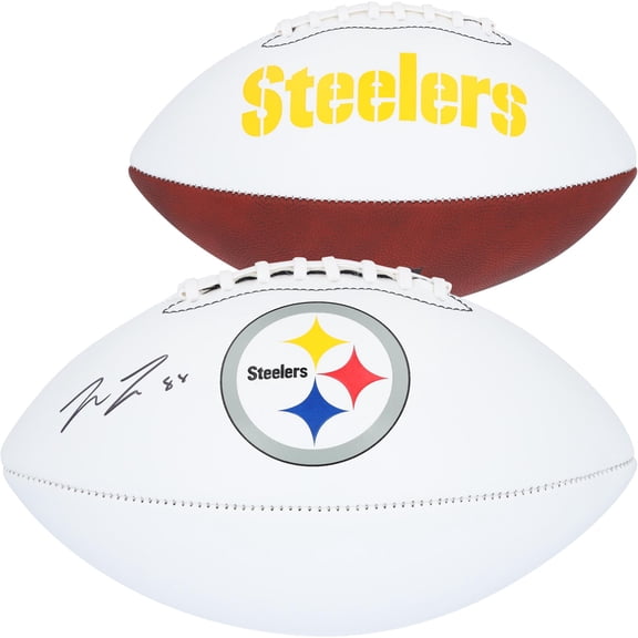 Pat Freiermuth Pittsburgh Steelers Autographed Franklin White Panel Football - Fanatics Authentic Certified