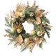thumbnail image 2 of Adornos Navideños Bola Dorada Hoja Pe Aguja Anillo Flor Anillo Puerta Colgante, 2 of 6