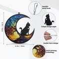 thumbnail image 6 of Unique Bargains Cat Memorial Gifts Life Tree Design Cat Angel Memorial Suncatcher with Sympathy Card Sympathy Gift for Loss of Cats Colorful, 6 of 7
