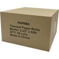 thumbnail image 2 of PAPRMA 2 1/4'' x 50' Thermal Paper 50 Rolls, PAPRMA 2.25x50ft Receipt Paper POS Cash Register Paper for Credit Card Machine Square Terminal Clover Mini, 2 of 8