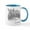 White/Blue Inside, variant on CafePress - Ace Ventura Rhinos Mug - 11 oz Ceramic Mug - Novelty Coffee Tea Cup