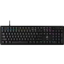 CORSAIR K70 CORE RGB Mechanical Gaming Keyboard - CORSAIR Red Linear Switches - Sound Dampening - Rotary Dial - Aluminum Top Plate - Onboard Storage - Black