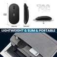 thumbnail image 4 of Wireless Office Mouse with Battery Level Visible, Ultra Slim 2.4G Rechargeable Mouse 1600 DPI for Mac/Ipad, 4 of 9