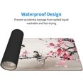 thumbnail image 4 of Cute Birds Sakura Extended Mouse Pad 31.5x11.8 Inch XL Cherry Blossom Flower Floral Non-Slip Rubber Base Large Gaming Mousepad Stitched Edges Waterproof Keyboard Mouse Desk Pad for Office Home, 4 of 6