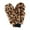 Tan, variant on Britt’s Knits Snow Leopard Plush Winter Convertible Mittens Warm Gloves - Blue (Women's)